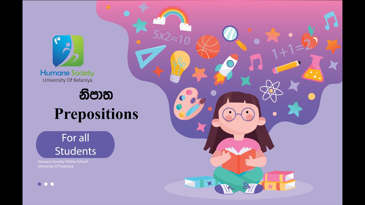 Preposition Lesson 01 For All Students O L A L And Others Sinhala