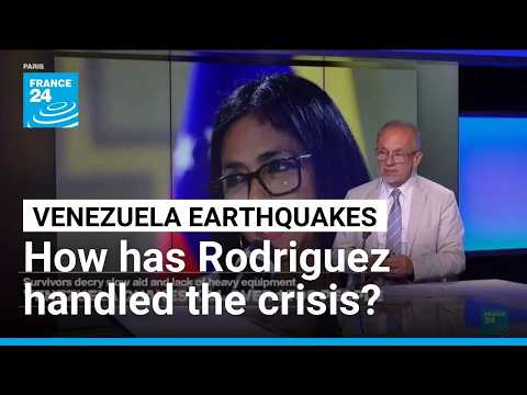 Shock gives way to anger in Venezuela as Rodríguez faces quake response criticism • FRANCE 24