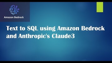 Text-to-SQL with Amazon Bedrock, Anthropic Claude 3 & Langchain Agent