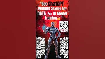 "🎯Use ChatGPT WITHOUT Sharing Any DATA For AI Model Training🔒" | 2025
