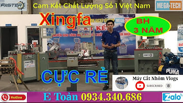 Báo giá trọn bộ máy sản xuất cửa nhôm xingfa faster cao cấp - máy cắt nhôm 2 đầu vlogs