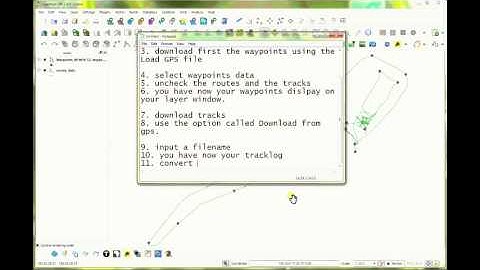 Downloading and Conversion of GPS data in QGIS