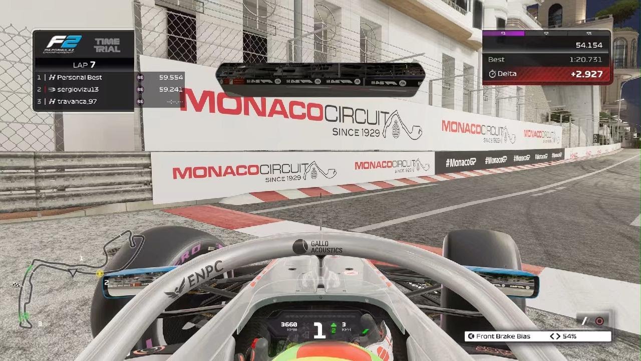 F1 24 - Monaco F2 Night Hotlap - 