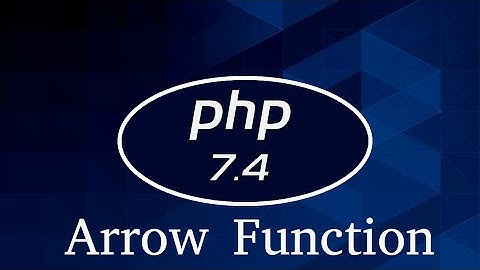 Php 7.4 Tutorial #3 Arrow Function
