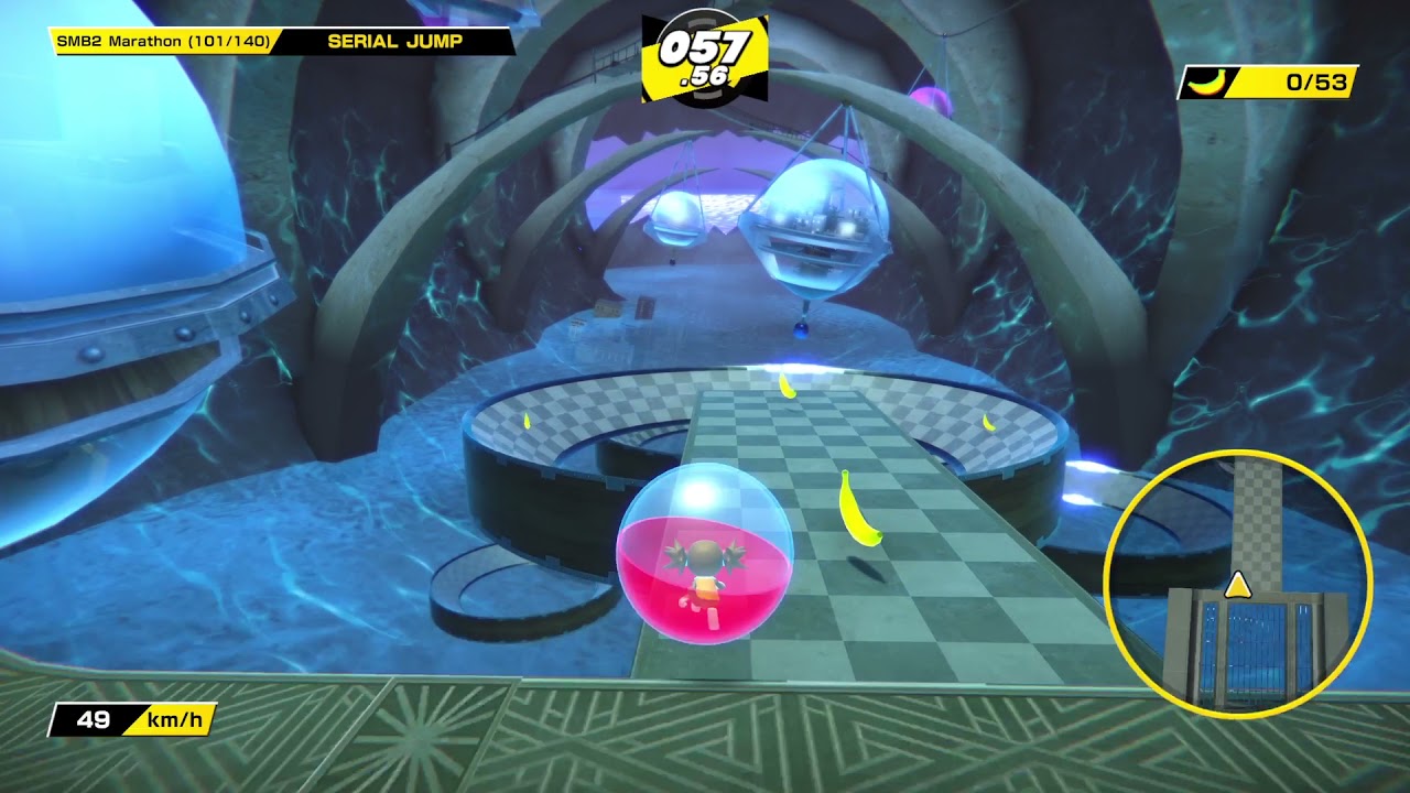 Serial Jump 9-1 Red Goal Super Monkey Ball Banana Mania