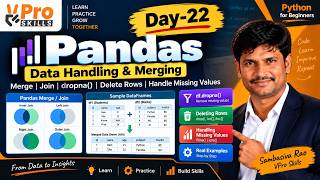 Day-22 | Pandas Merge, Join, dropna() & Missing Values | Data Analysis