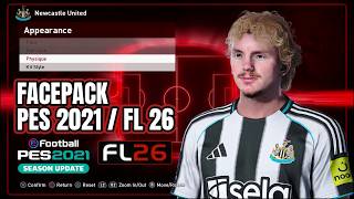 FACE PACK Nick Woltemade Newcastle United PES 2021 / FL 26