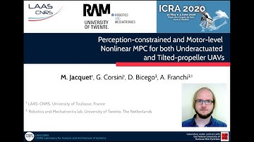Perception-constrained and motor-level nonlinear MPC for UAVs (ICRA 2020 virtual presentation)