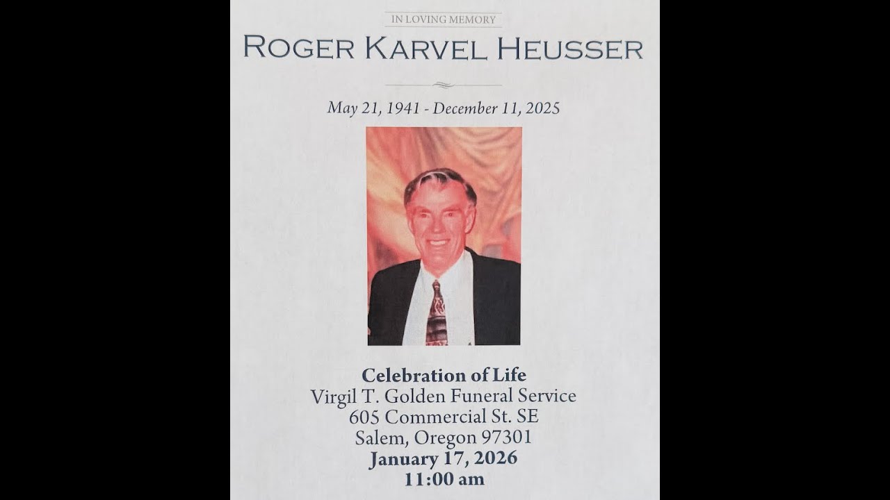 Roger Heusser Eulogy