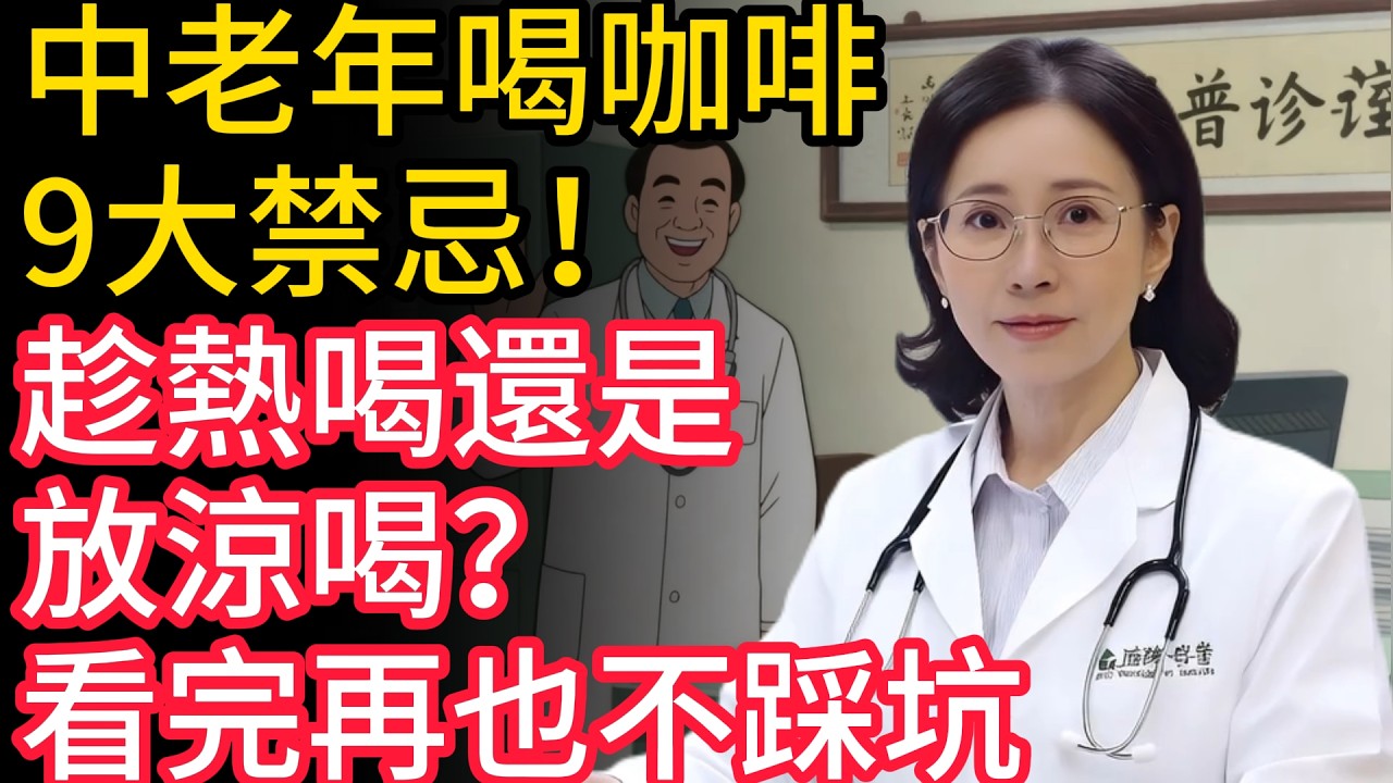 中老年喝咖啡9大禁忌！趁熱喝還是放涼喝？養心科普診室陳明雨醫師，看完再也不踩坑