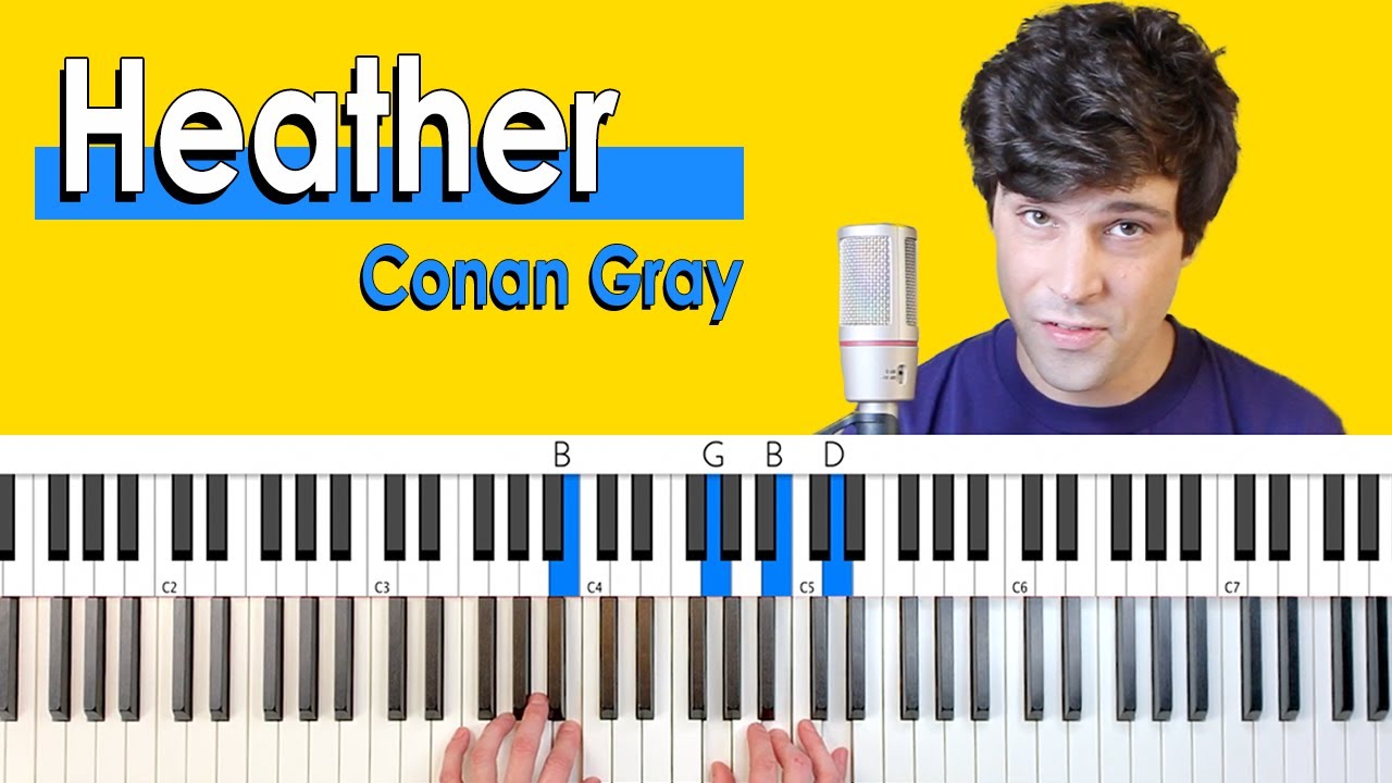 How to play “Heather” by Conan Gray [EASY Piano Tutorial/Chords for
