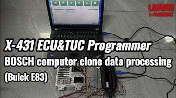 LAUNCH X431 ECU & TCU Programmer: Clone Bosch ECU Data(Buick E83)