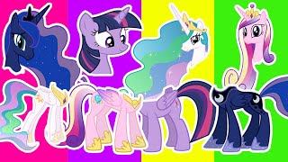 Wrong Heads My Little Pony Twilight Sparkle Princess Celestia Luna Cadance Mlp