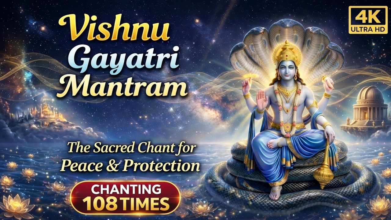 Vishnu Gayatri Mantram | 108 Times Chanting for Peace, Protection & Divine Blessings