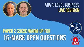 Paper 2 Warm-up 16-Mark Open Questions | Exam Revision for AQA A-Level Business