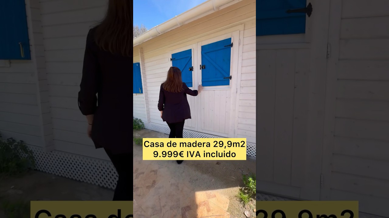 🏡 Tu Casa de Madera por Solo 9.999€ ¡Incluye Transporte en Toda España! 🌞 #bungalow #wood