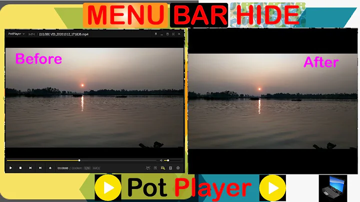 How to hide window border in POT player UNIVERSAL BHAI