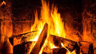 Crackling Fireplace (24 HOURS) 🔥 Burning Fireplace \& Crackling Fire Sounds (NO Music)