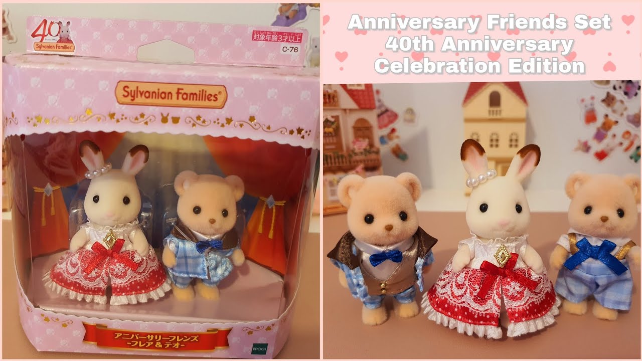 New Anniversary Friends Set - Unboxing - 40th Special Edition Sylvanian Families/ Calico Critters