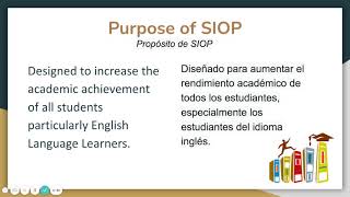 Sheltered Instruction Observation Protocol Overview