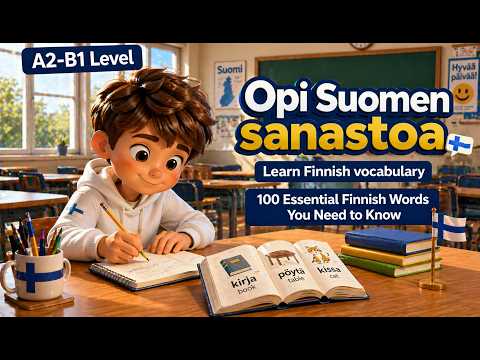 100 Essential Finnish Words (A2–B1) You Need to Know #04 || Vocabulary for Beginners.