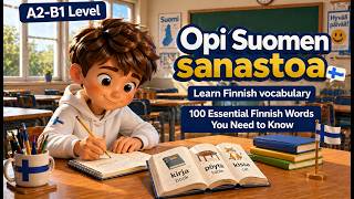 100 Essential Finnish Words (A2–B1) You Need to Know #04 || Vocabulary for Beginners.