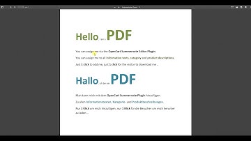 OpenCart Admin Summernote PDF Plugin