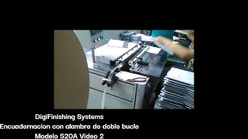 Double Loop Wire Binding 520A Video 2