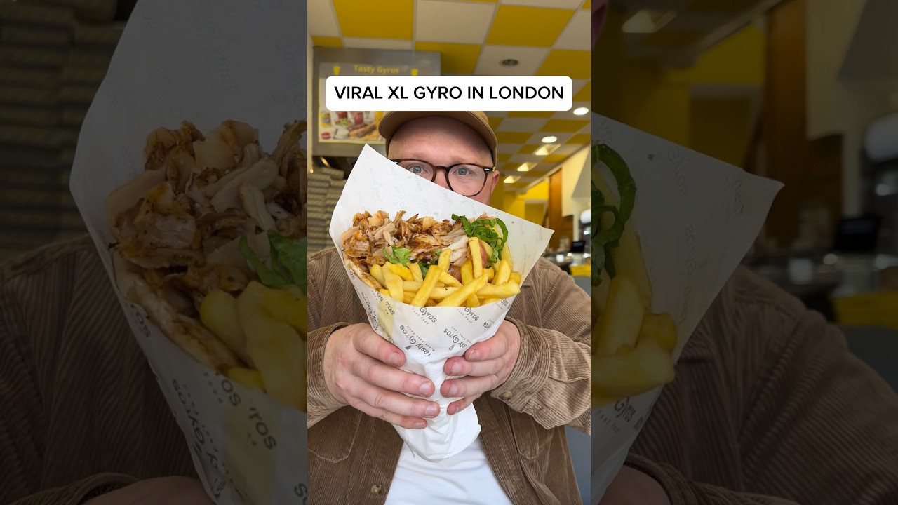 Viral Gyros in London #greek #london #shorts
