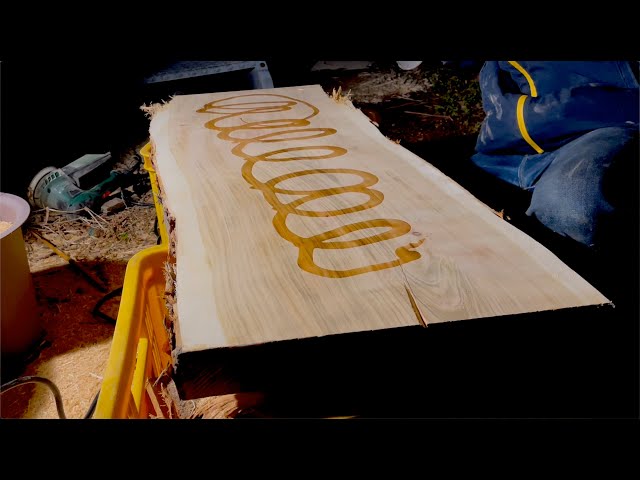 The moment I breathe life into a cherry wood slab: Transforming a