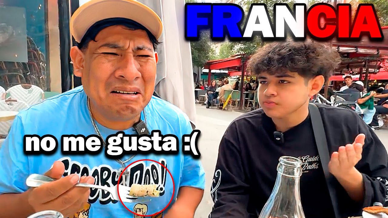 PROBANDO COMIDA en FRANCIA POR PRIMERA VEZ 🇫🇷🍝 Sacha Uzumaki & Padre Domingo