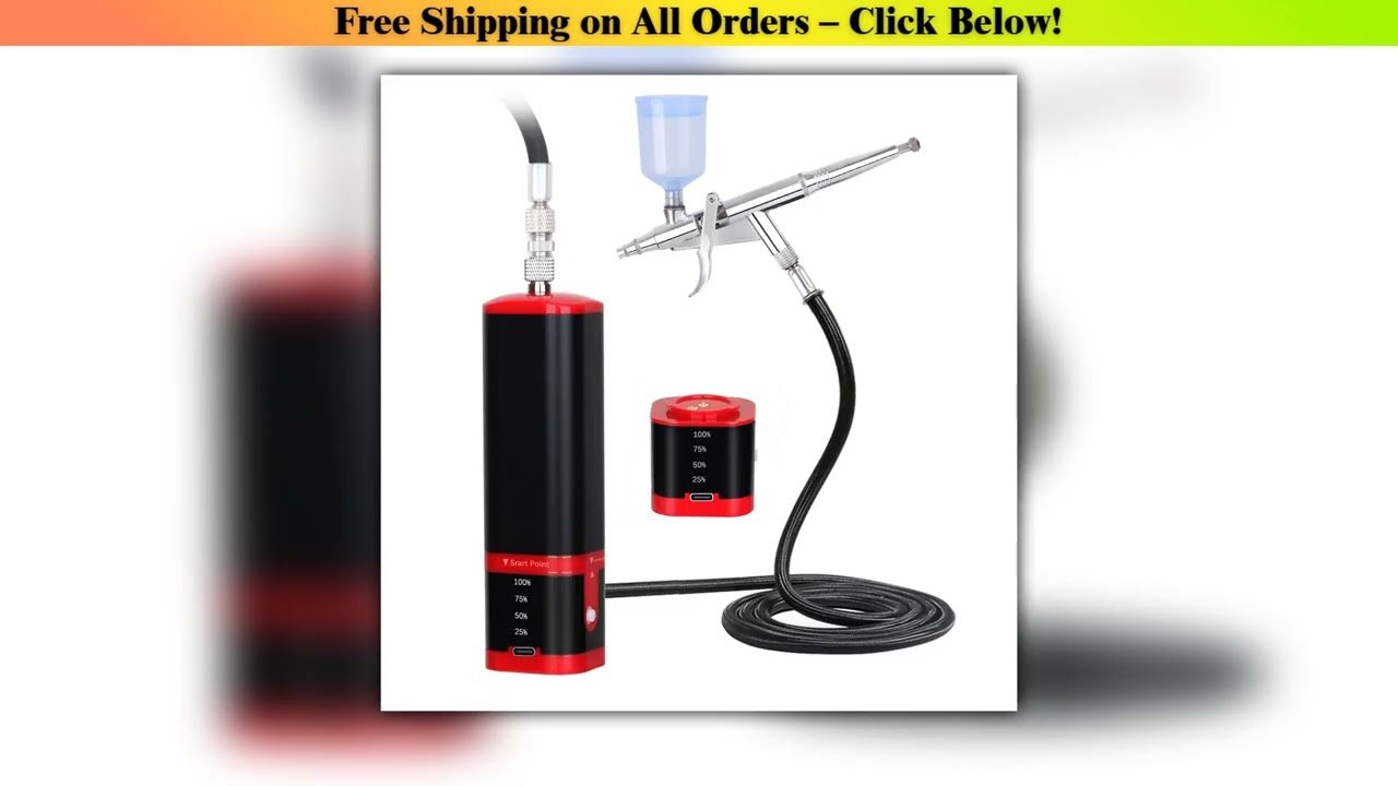 TM100-116W Portable Professional Mini Airbrush With Compressor Kit Cake Decoration Temporary