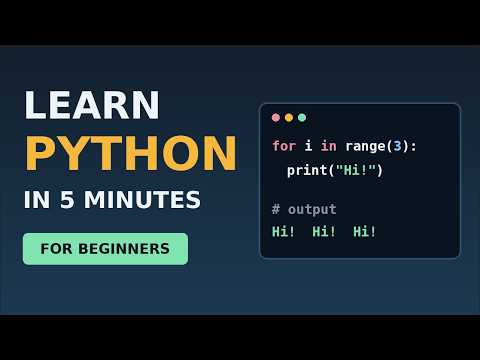Basic python tutorial for beginners