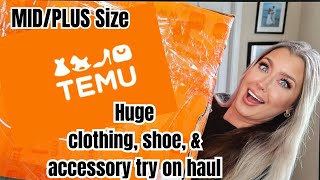 HUGE TEMU VACATION SPRING HAUL | MID/PLUS SIZE TRY ON | TEMU FASHION FINDS | HOTMESS MOMMA VLOGS