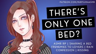 Celebrity Sharing A Bed With Your Frenemy [ASMR RP] [Only One Bed🛏️] [Flirty] [Kissing] [Confession] [Rain] Wealth