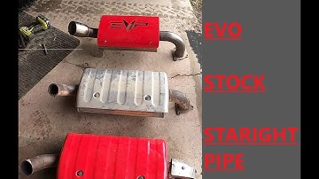 Polaris Exhaust comparison STOCK, STRAIGHT, EVO