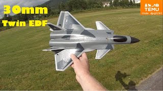 Temu J20 - FX9630 Twin 30mm EDF RC Jet - Review video - Easy RC plane to fly