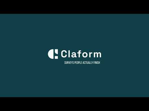 Surveys people actually finish | Meet Claform