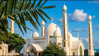 Morning light and the call to prayer at the Al Hakim Mosque, Padang