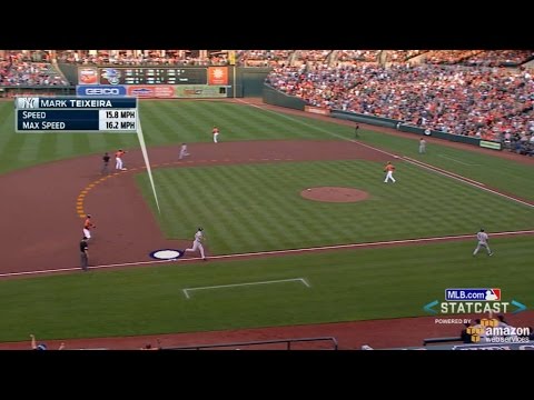 NYY@BAL: Statcast tracks Teixeira from first to home