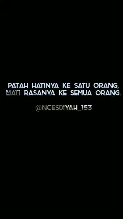 Story Wa || Mati rasa