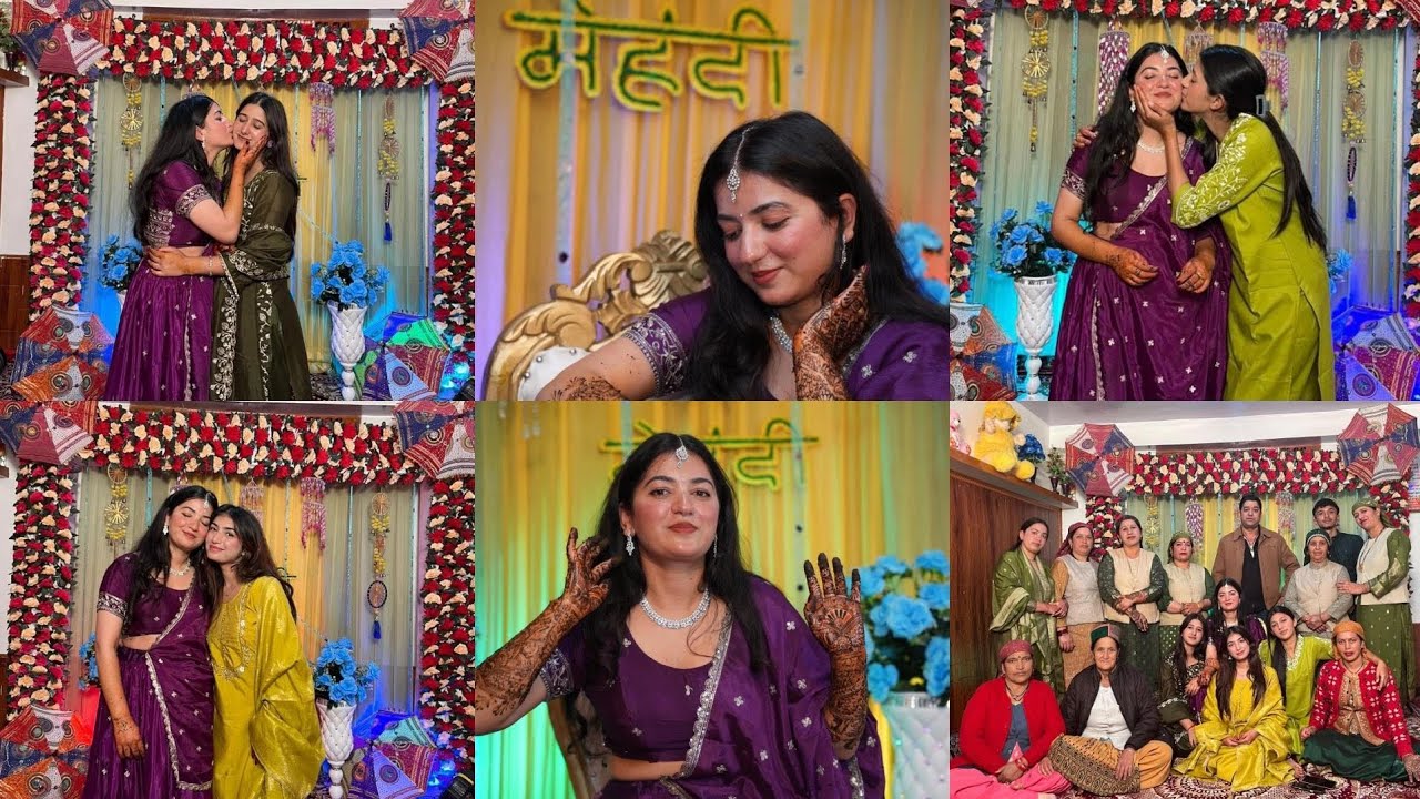 आज थी दीदी की मेहन्दी 💚|| 25 October 2025 || @priynshi.|| 