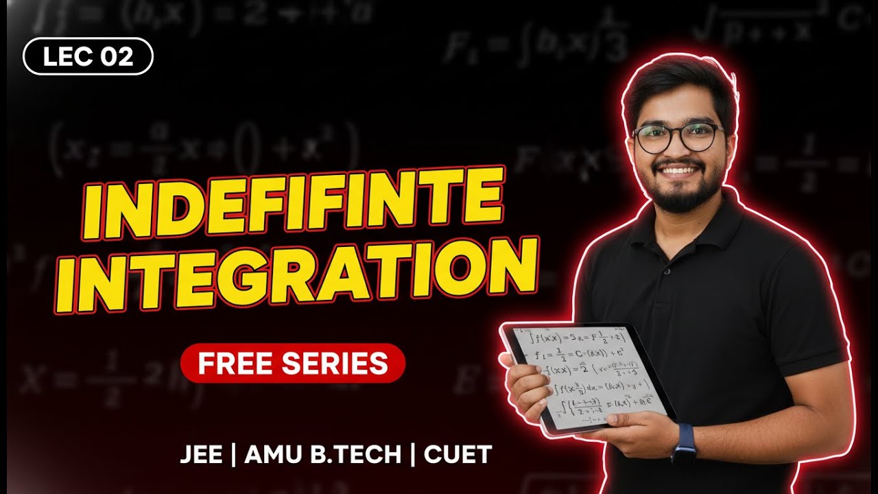 Indefinite Integration Lec 02 | Free Series for JEE, AMU B.Tech & CUET | Complete Basics