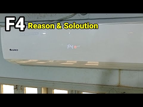 F4 error reason and soloution|split ac F4 error fix kesay karain|how to remove/fix f4 error of Ac