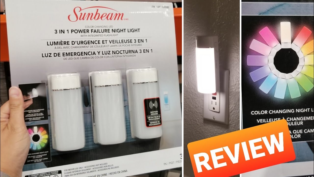 Sunbeam 16988 5-in-1 Instabeam Emergency Light & Flashlight - Pack of 3