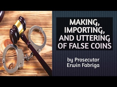 Uttering Criminal Code Making and importing and uttering of false coins (Article 163 of the ...
