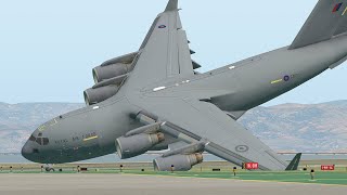 Pilot Was Terrified When C17 Lost Control After Landing | XPlane 11