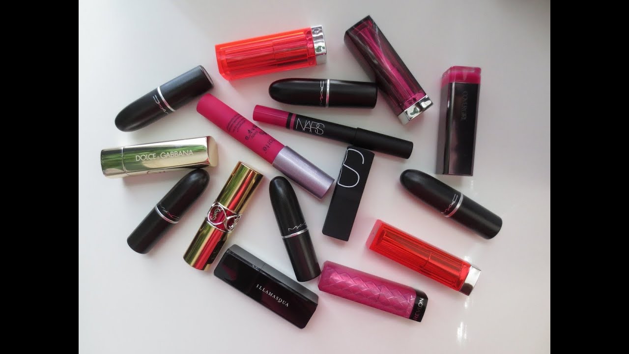 Top 5: Pink Lipsticks-Bright Ones (High End, Drugstore, and Mac)