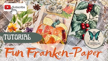Junk Journal Ephemera Ideas: Franken-Paper envelope & Pumpkin Collage Tutorial