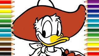 Donald Duck Drawing and Coloring Page for Kids and More Donald Duck Drawing and Coloring Page for Kids and More